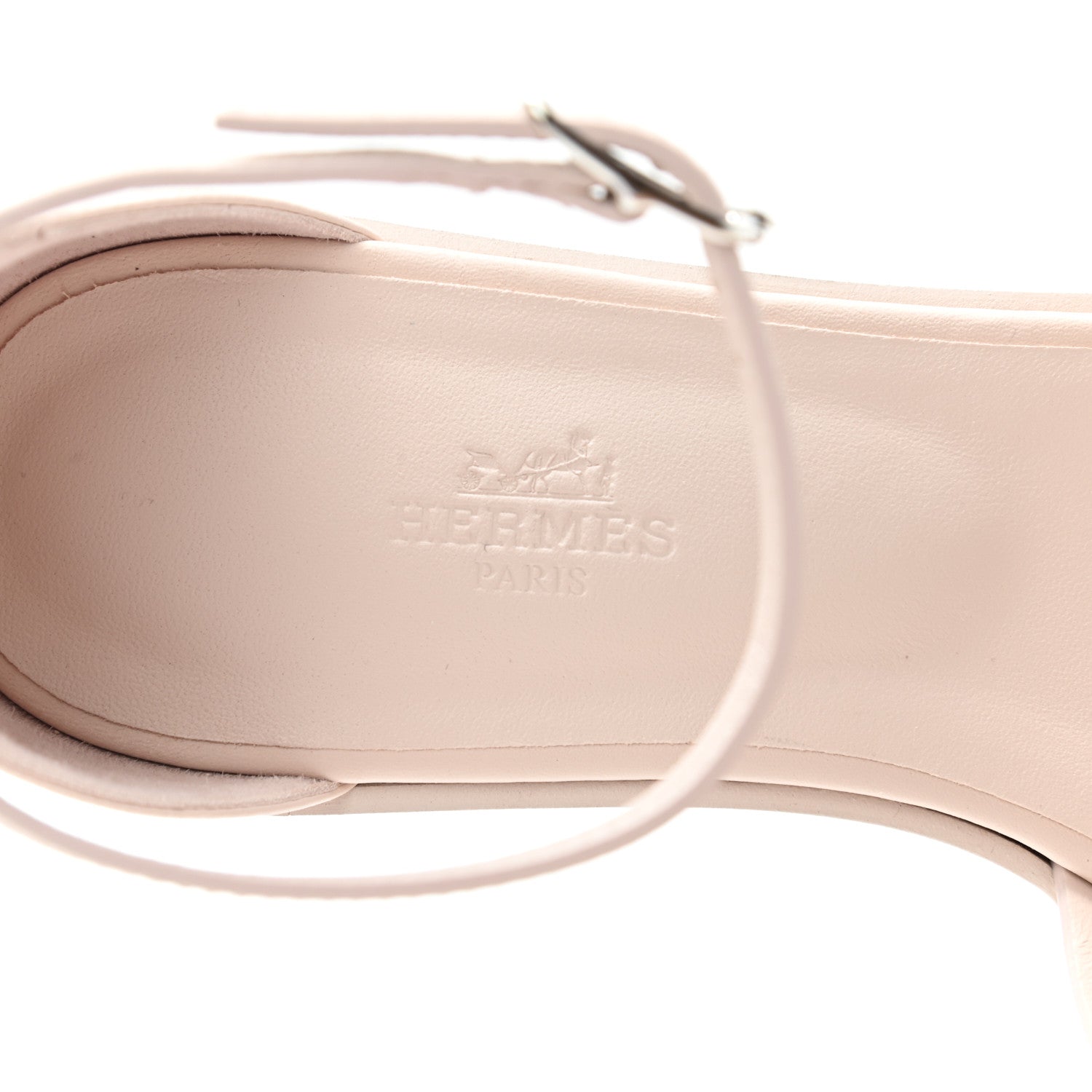 Hermes Calfskin Santorini Sandals 37 Rose Petale 7 of 10