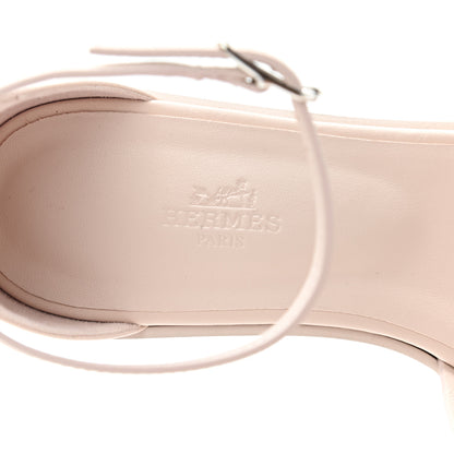 Hermes Calfskin Santorini Sandals 37 Rose Petale 7 of 10