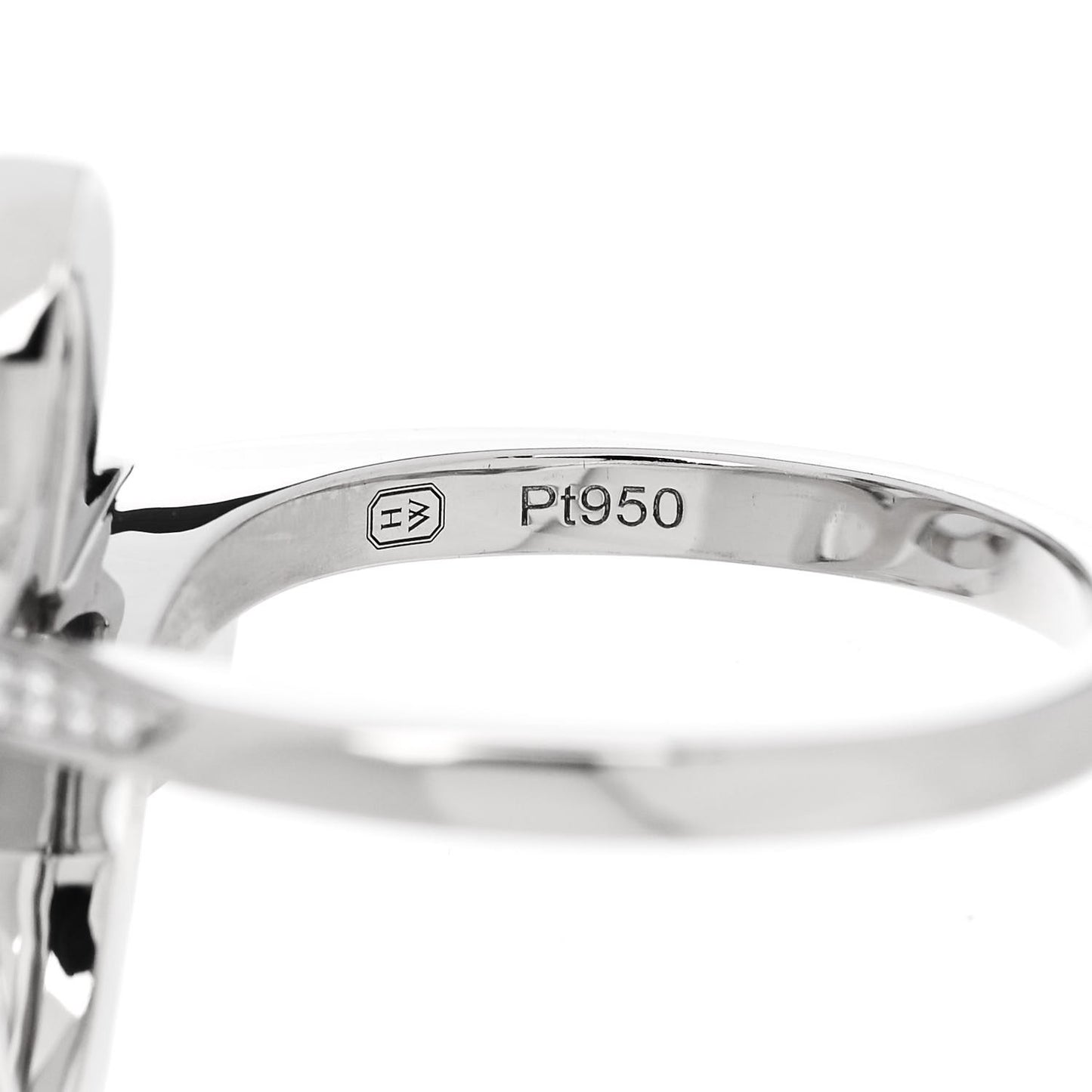 Platinum Diamond Lily Cluster Ring 53 6.25