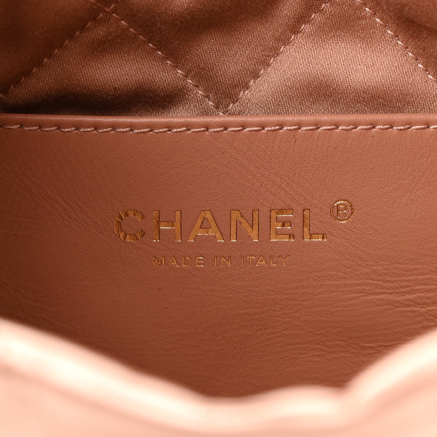 Chanel Metallic Calfskin Quilted Mini Chanel 22 Copper 6 of 11