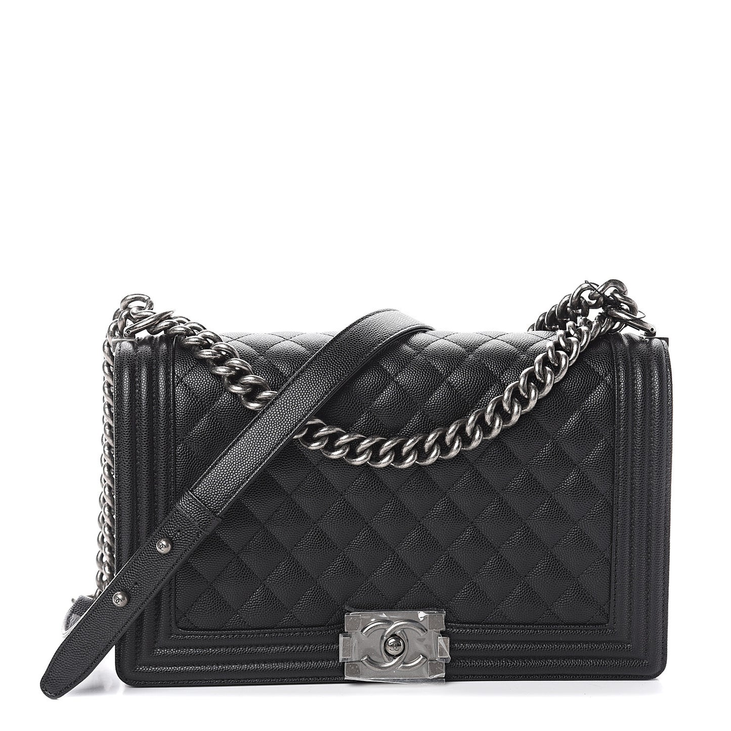 Caviar Quilted New Medium Boy Flap Black