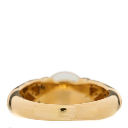 Bulgari 18K Yellow Gold Pearl Passo Doppio Ring 52 6 3 of 5