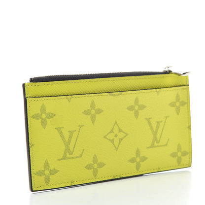 Louis Vuitton Monogram Taiga Coin Card Holder Yellow 3 of 7