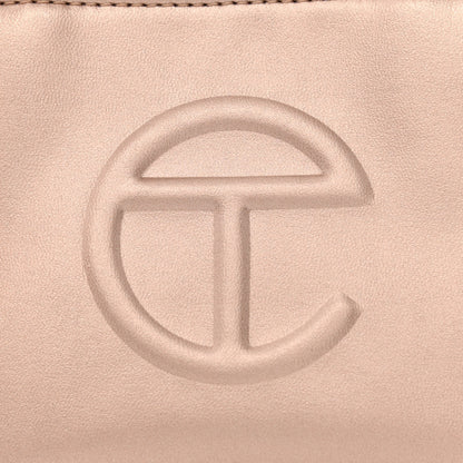 Telfar Metallic Vegan Leather Small Shopping Bag Copper 9 of 11