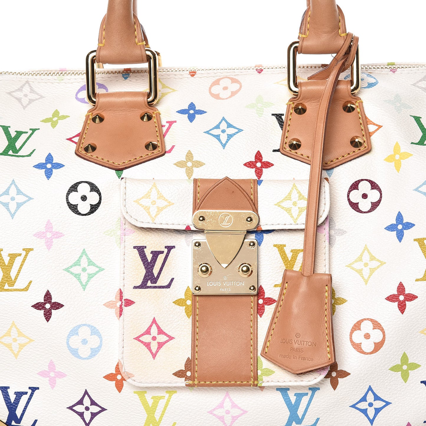Monogram Multicolor Speedy 30 White