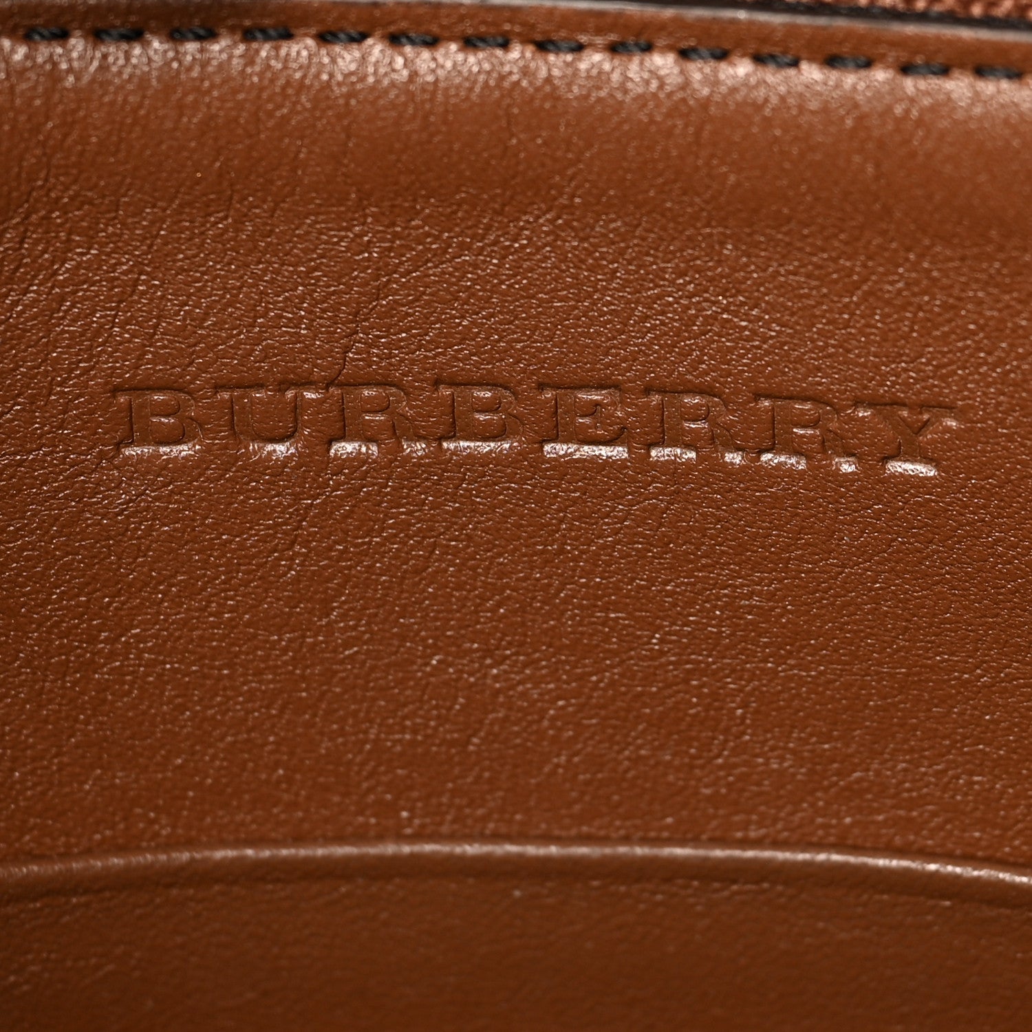 Burberry House Check Derby Peyton Crossbody Clutch Bag Tan 6 of 10