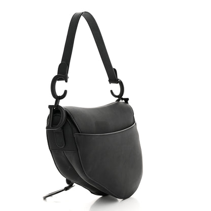 Christian Dior Ultra Matte Calfskin Saddle Bag Black 3 of 16