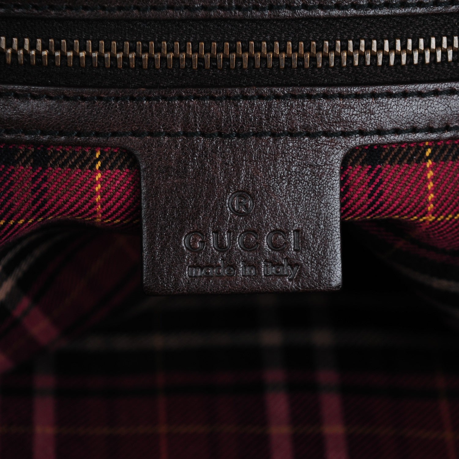 Gucci Crystal Monogram Studded Large Babouska Boston Dark Brown 6 of 8