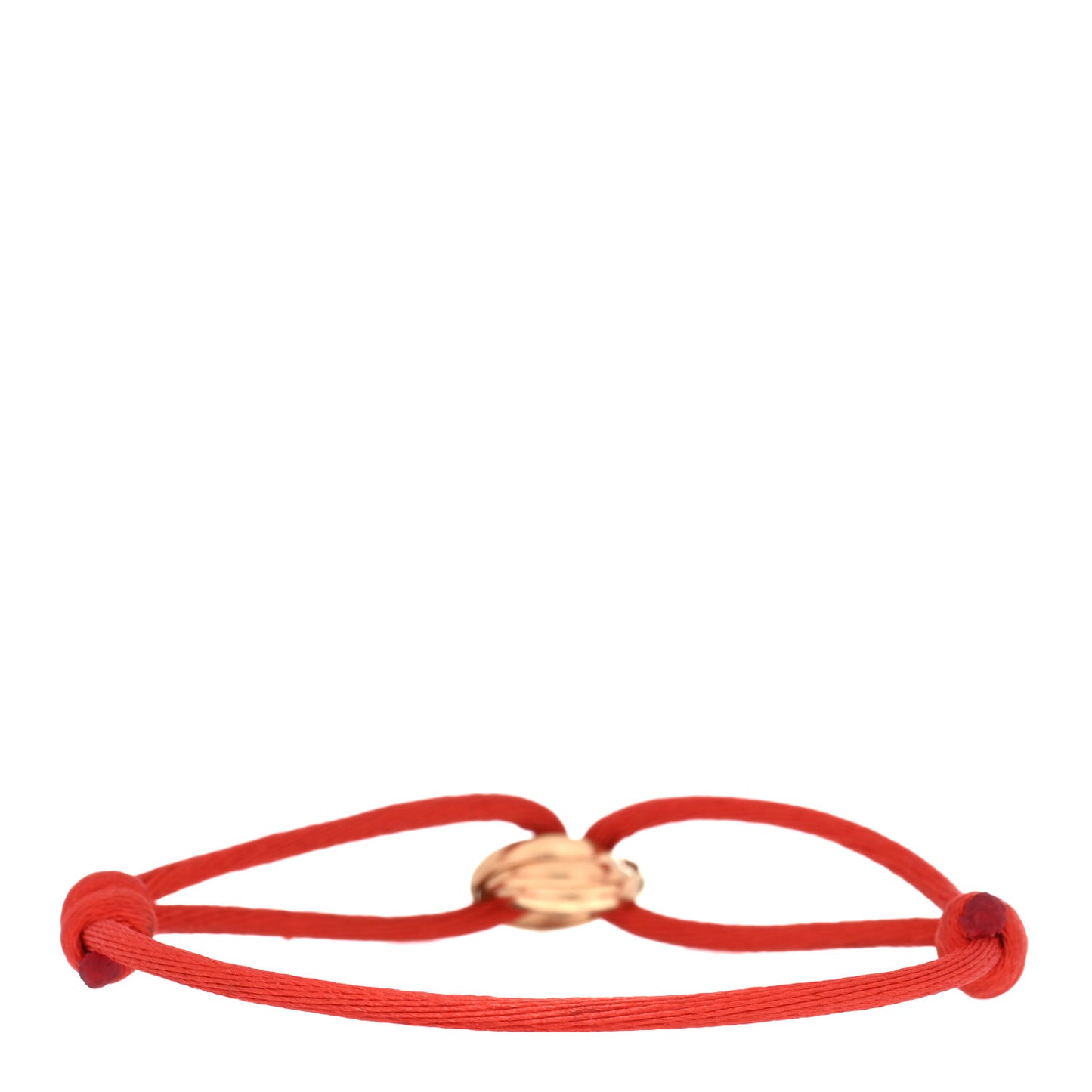 18K Pink Gold Trinity Cord Bracelet Red