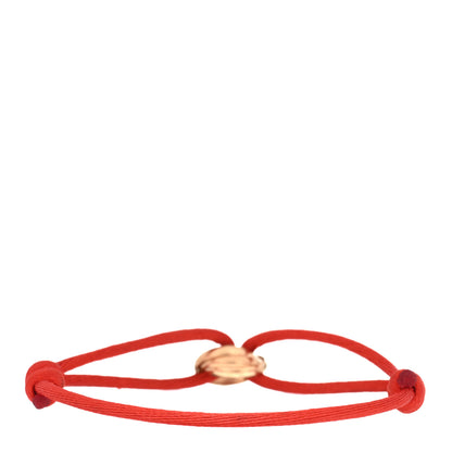 Cartier 18K Pink Gold Trinity Cord Bracelet Red 2 of 3