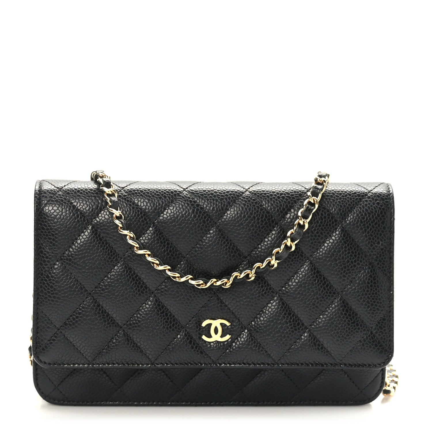 Chanel Caviar Quilted Wallet on Chain WOC Black 1 of 11