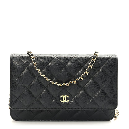 Chanel Caviar Quilted Wallet on Chain WOC Black 1 of 11