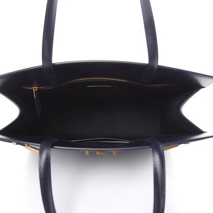 Saint Laurent Calfskin Medium Manhattan Shopper Tote Dark Notte 5 of 8
