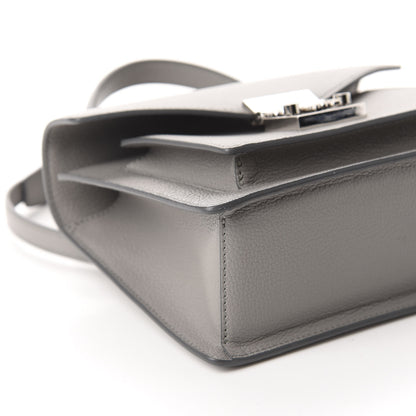 MCM Grained Calfskin Small Patricia Satchel Arch Grey 6 of 10