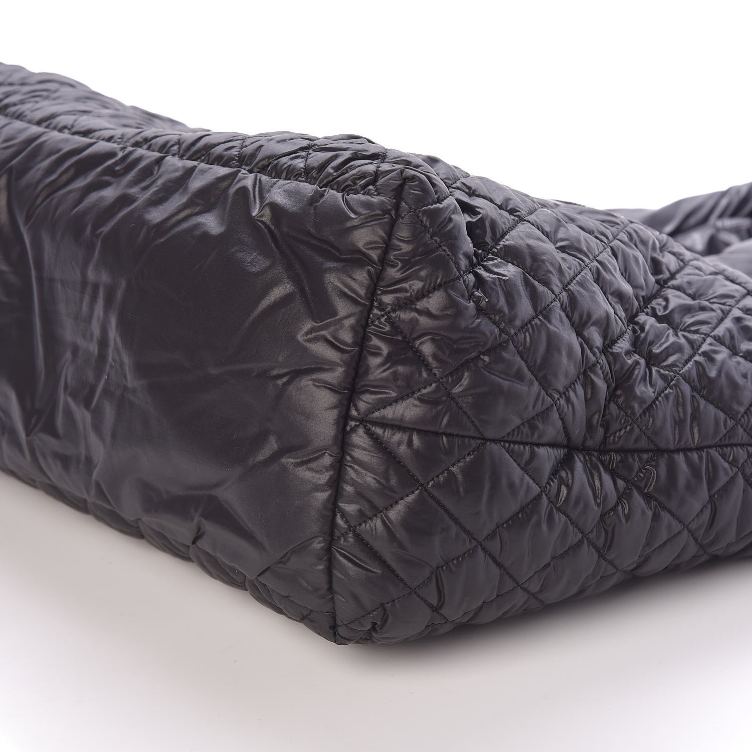 Chanel Nylon Quilted Large Coco Cocoon Tote Black 9 of 9