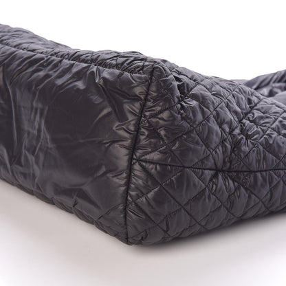 Chanel Nylon Quilted Large Coco Cocoon Tote Black 9 of 9