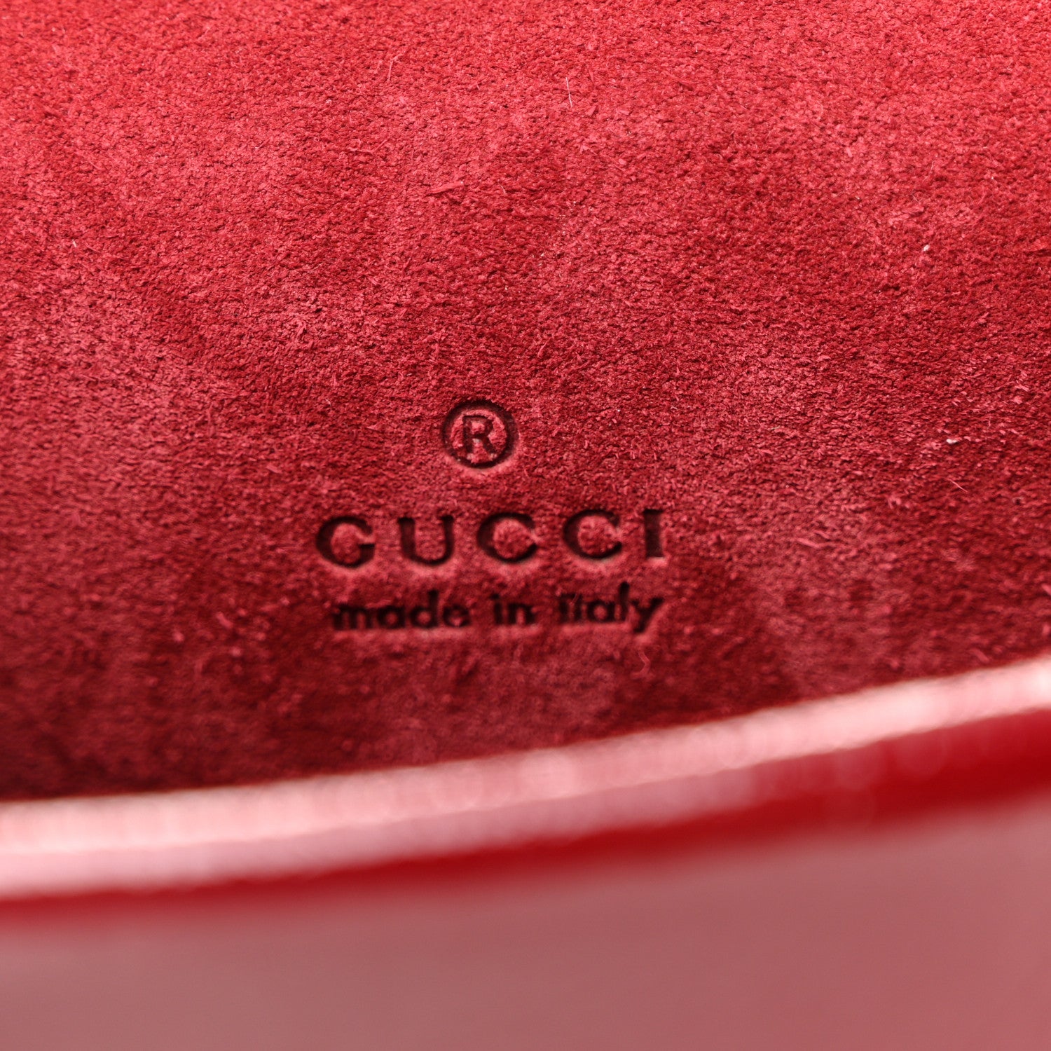 Gucci Crinkled Patent Mini Dionysus Shoulder Bag Rosso Ancora Red 6 of 10