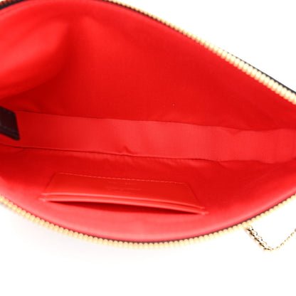 Christian Louboutin Calfskin Loubila Chain Clutch Black 5 of 9