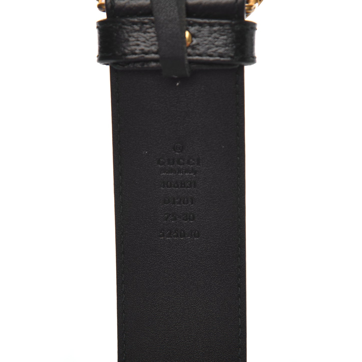 Textured Calfskin Double G 40mm Belt 75 30 Black