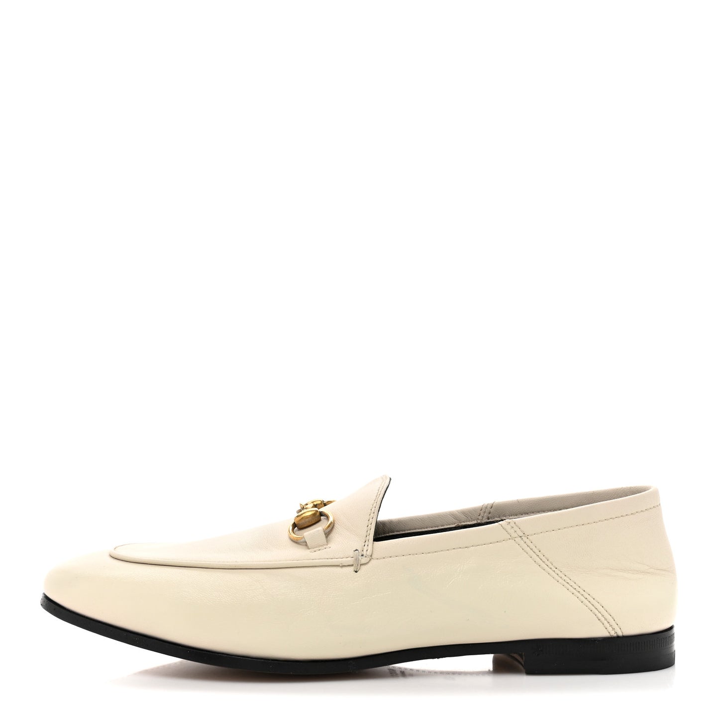 Lambskin Womens Brixton Horsebit Loafers 38 Mystic White