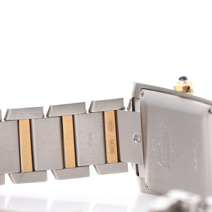 Cartier Stainless Steel 18K Yellow Gold 28mm Tank Francaise Automatic Watch 11 of 13
