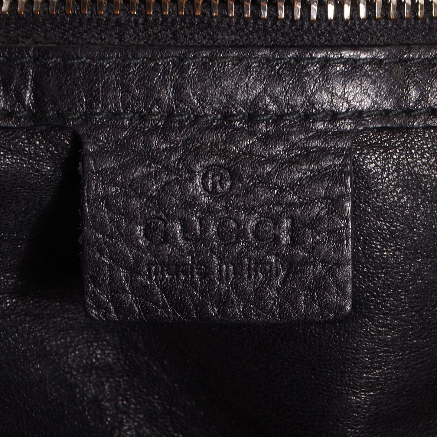 Leather Icon Bit Medium Shoulder Bag Black