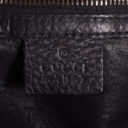 Gucci Leather Icon Bit Medium Shoulder Bag Black 7 of 8