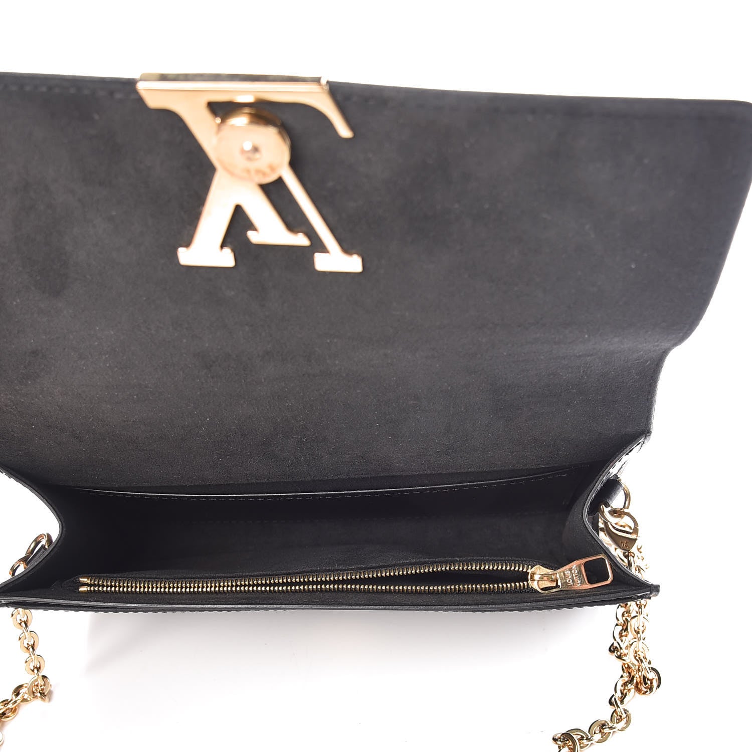Louis Vuitton Calfskin Chain Louise GM NM Black 7 of 9