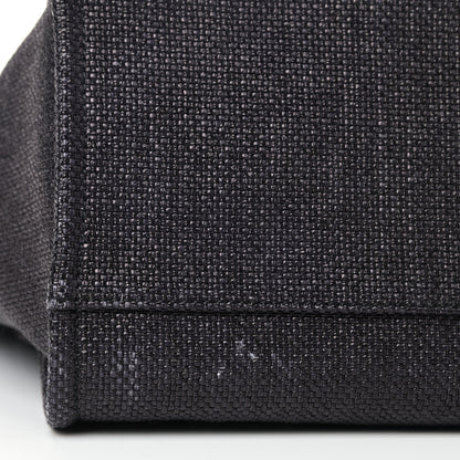 Chanel Woven Straw Raffia Medium Deauville Tote Black 11 of 11