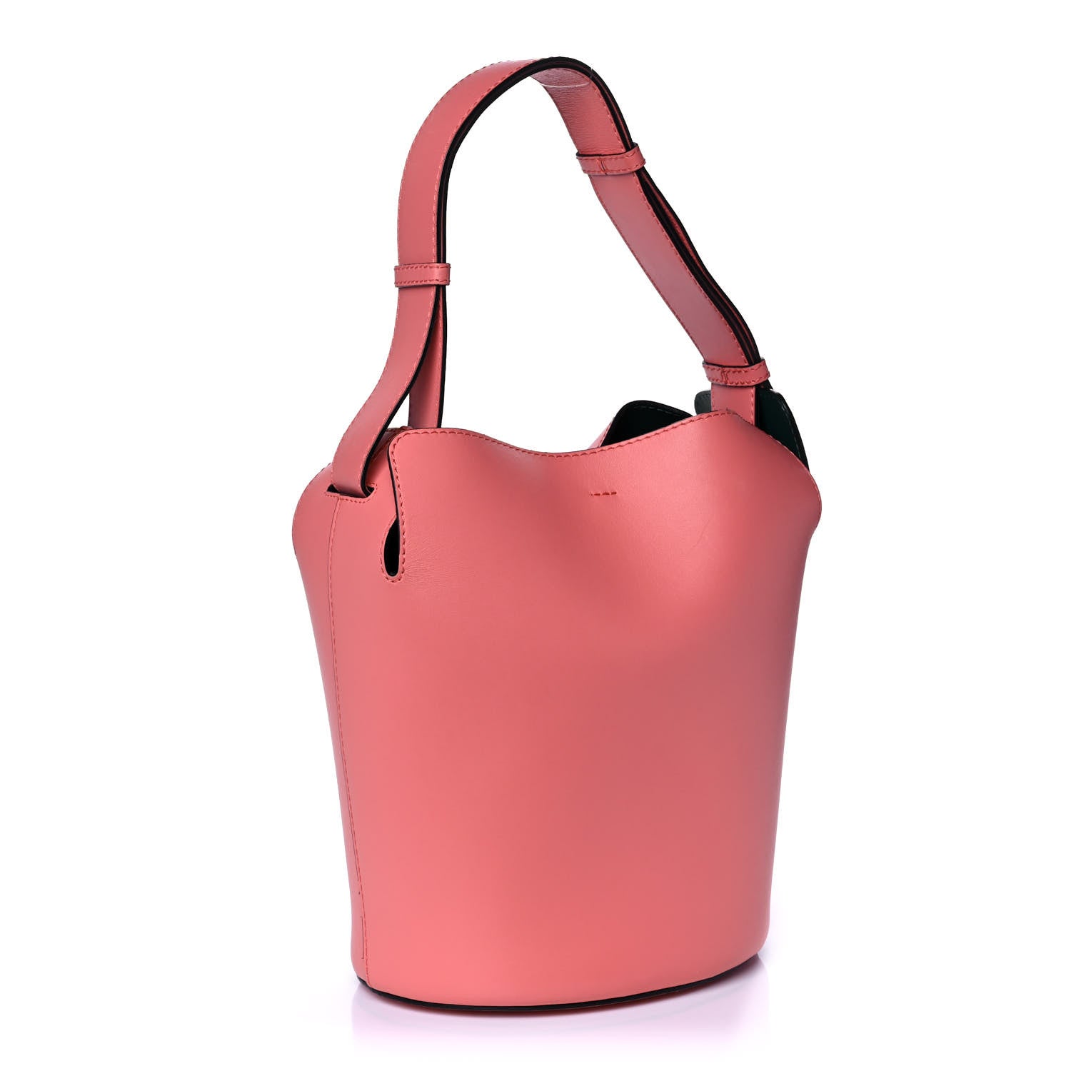 Burberry Supple Calfskin Medium Bucket Coral Pink 3 of 10