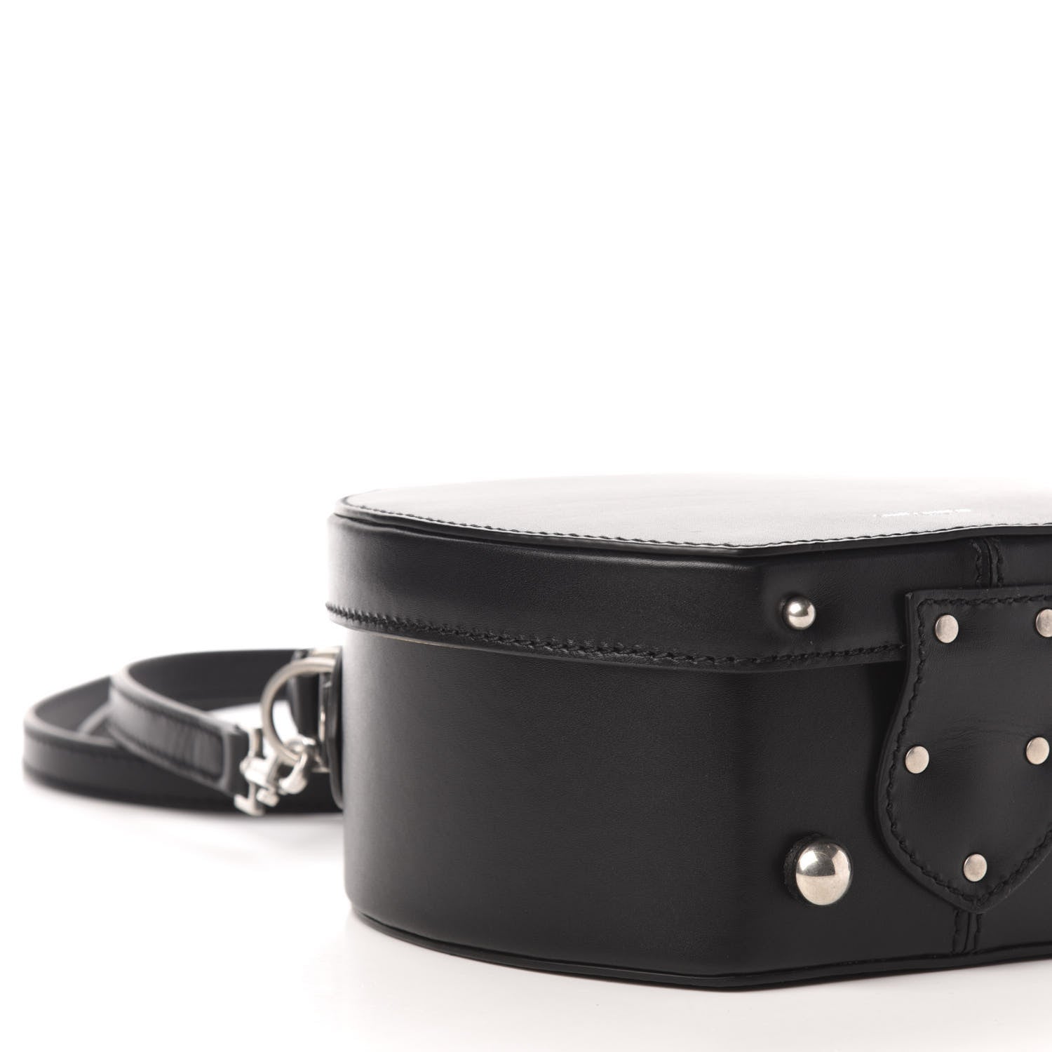 Saint Laurent Calfskin Small Mica Hat Box Black 8 of 10
