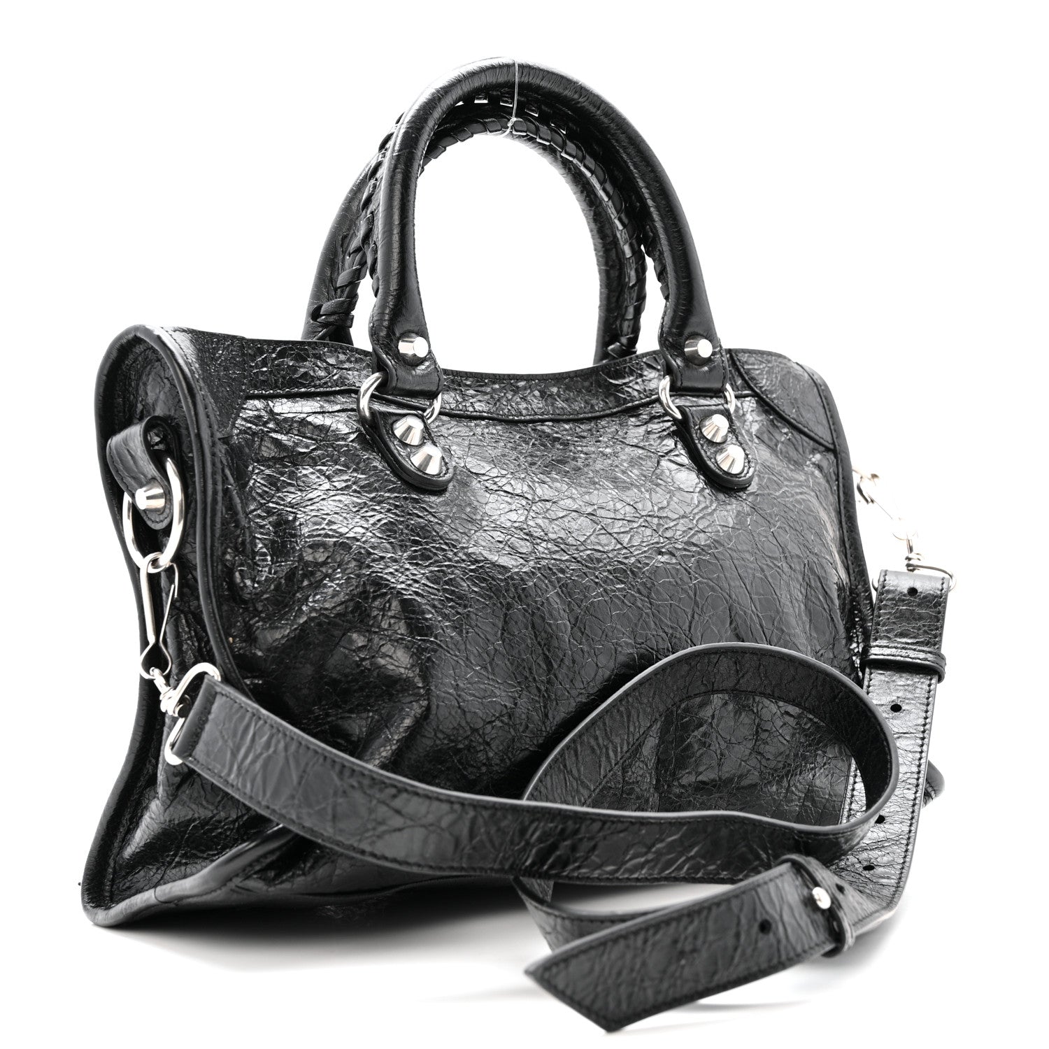 Balenciaga Agneau Arena Silver Hardware Small Le City Black 3 of 14