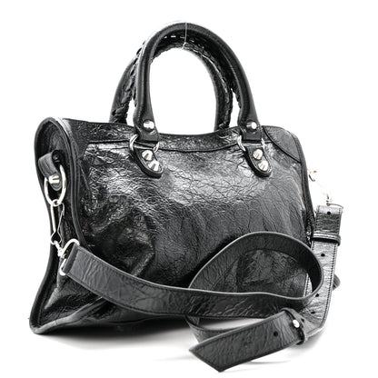 Balenciaga Agneau Arena Silver Hardware Small Le City Black 3 of 14