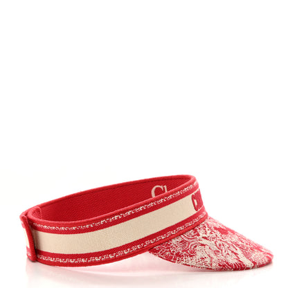 Christian Dior Toile De Jouy Reverse Visor Red 5 of 7