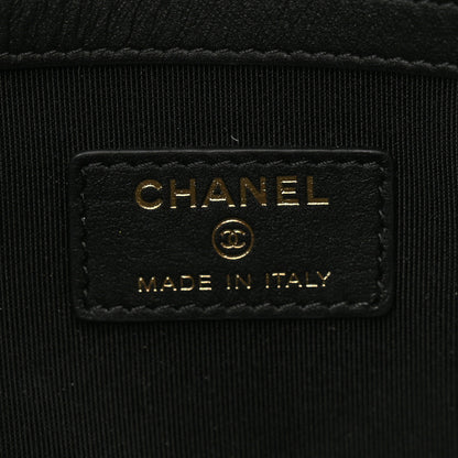 Chanel Caviar Quilted Medium Boy Cosmetic Case Black 6 of 8