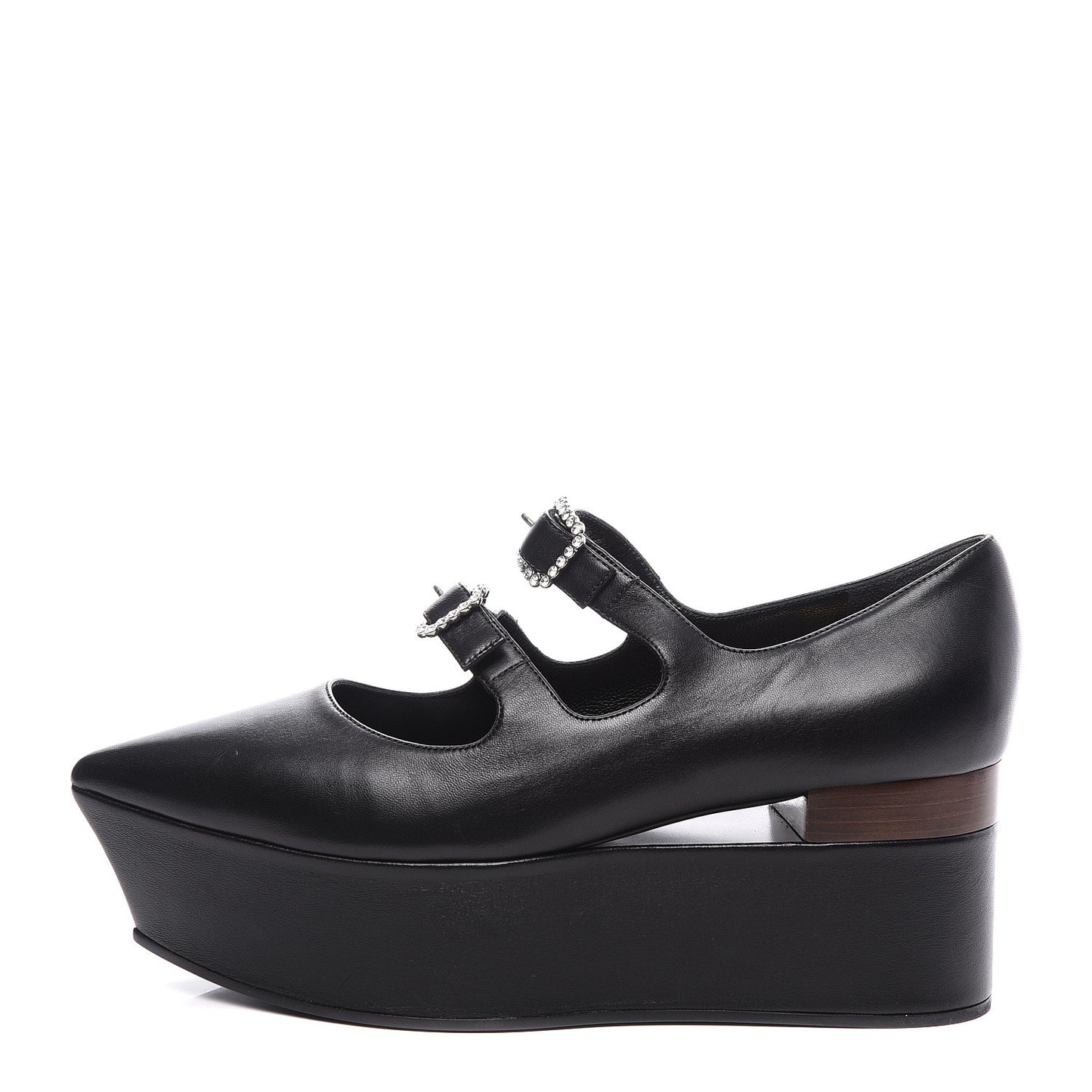Nappa Liv Mary Jane Platform Loafers 39.5 Black