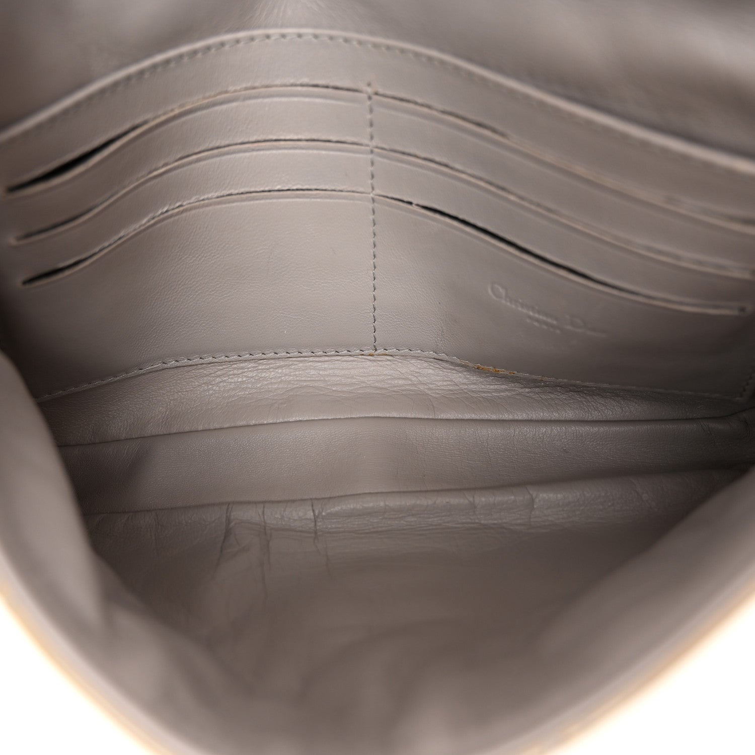 Christian Dior Patent Cannage New Lock Pouch Beige 5 of 12