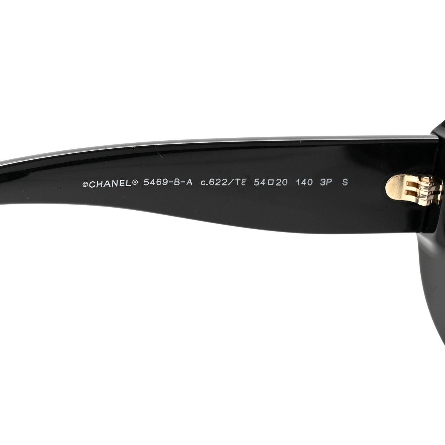 Chanel Acetate Polarized Oval CC Sunglasses 5469-B-A Black 5 of 8