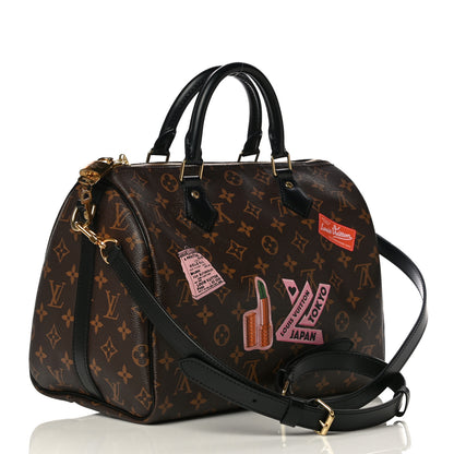 Louis Vuitton Monogram My World Tour Speedy Bandouliere 30 Black 3 of 13