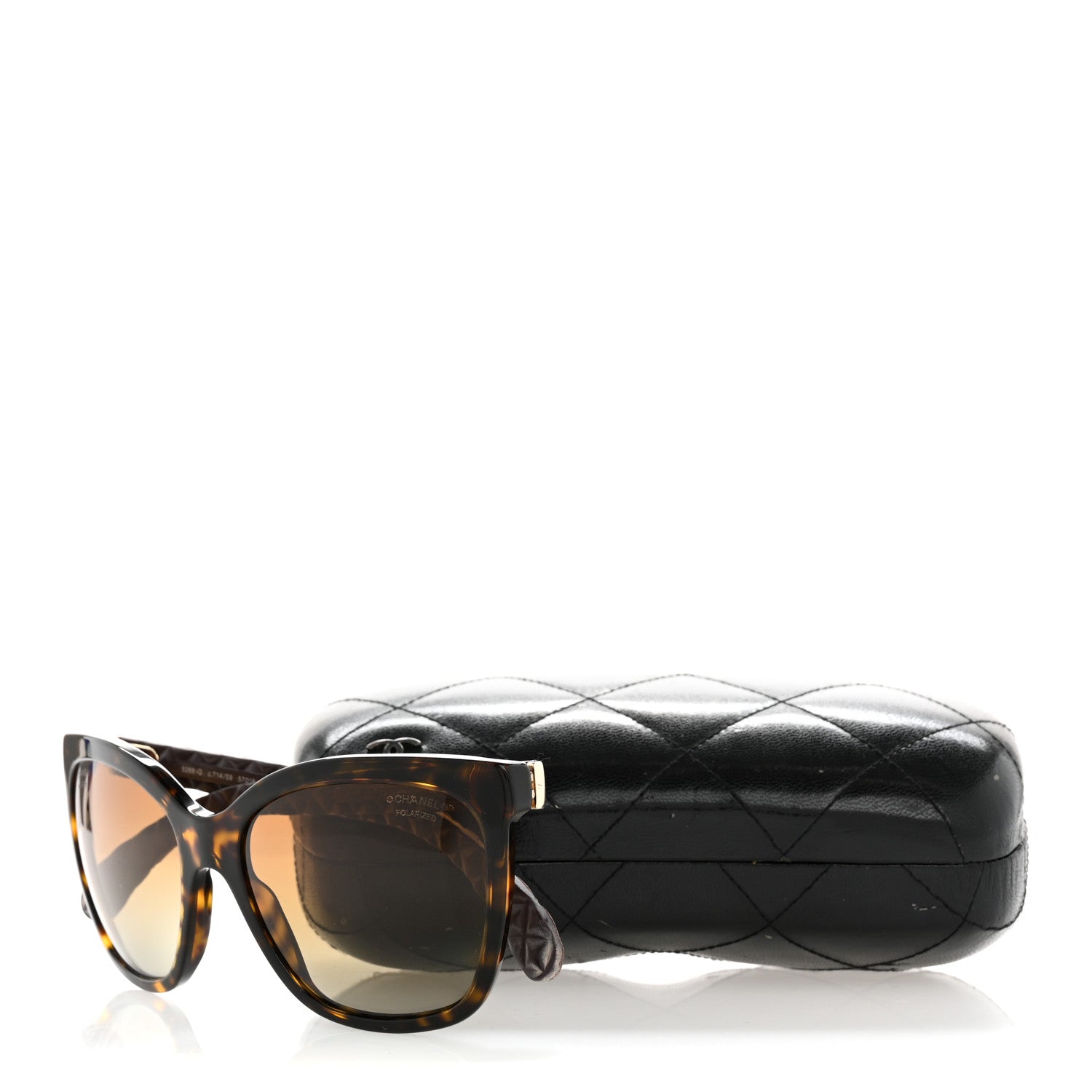 Chanel Acetate Quilted Polarized Butterfly CC Sunglasses 5288-Q Tortoise 11 of 11