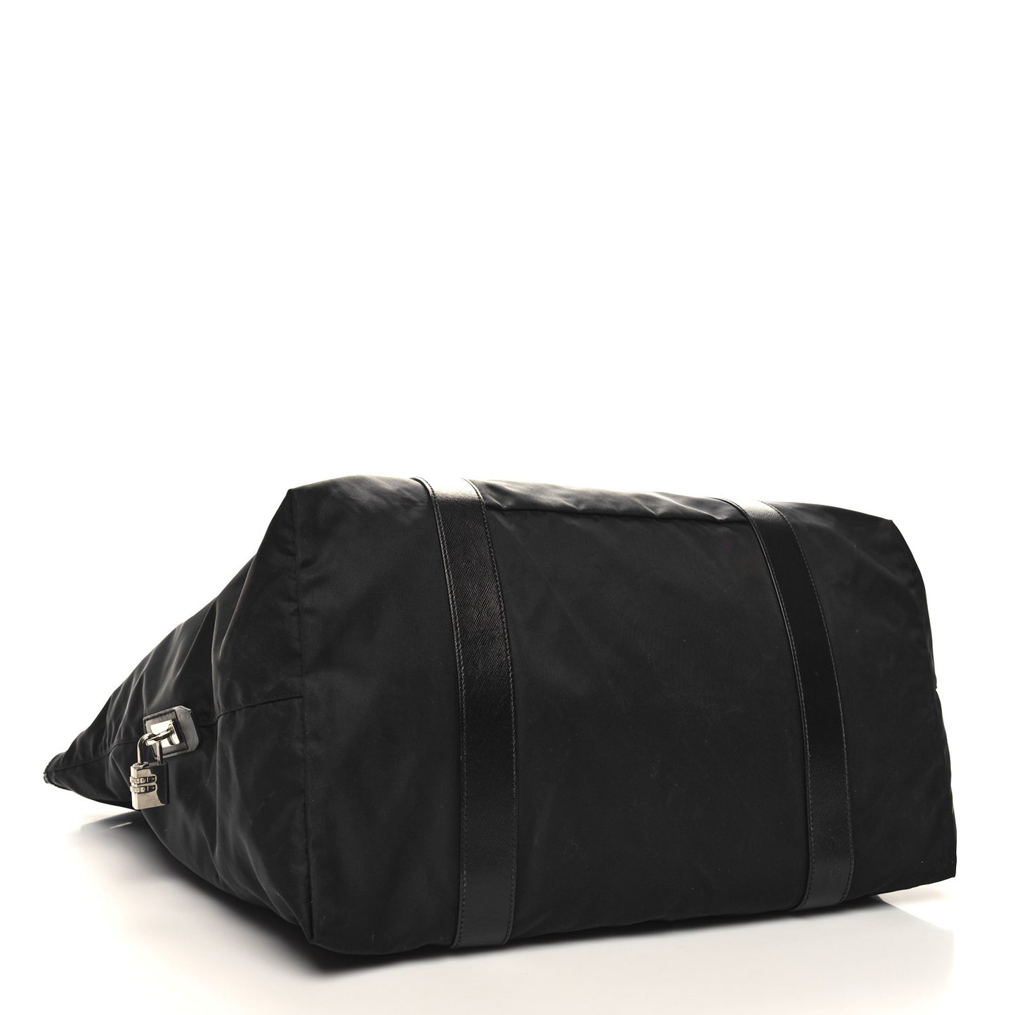 Tessuto Nylon Saffiano Carry On Travel Bag Black