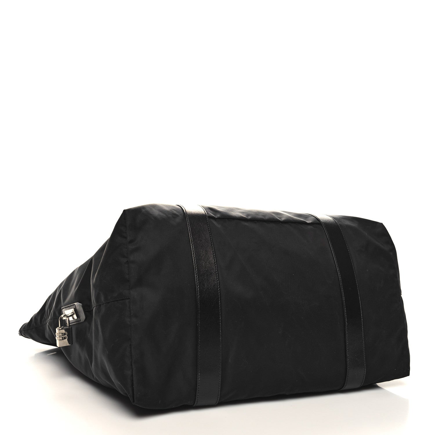 Prada Tessuto Nylon Saffiano Carry On Travel Bag Black 3 of 12