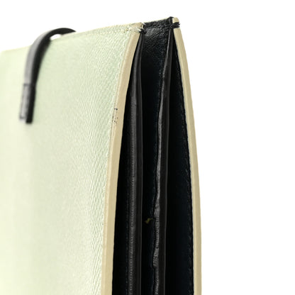 Celine Grained Calfskin Large Multifunction Strap Wallet Pistachio 8 of 9