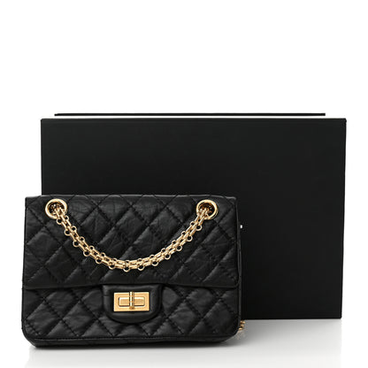 Chanel Aged Calfskin Quilted 2.55 Reissue Mini Flap Black 11 of 11
