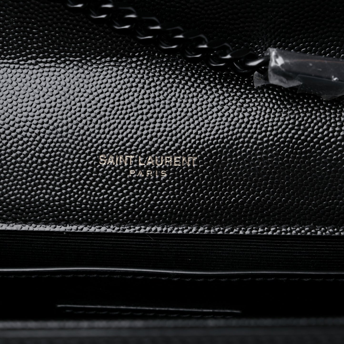 Grain De Poudre Medium Classic Monogram Kate Satchel Black