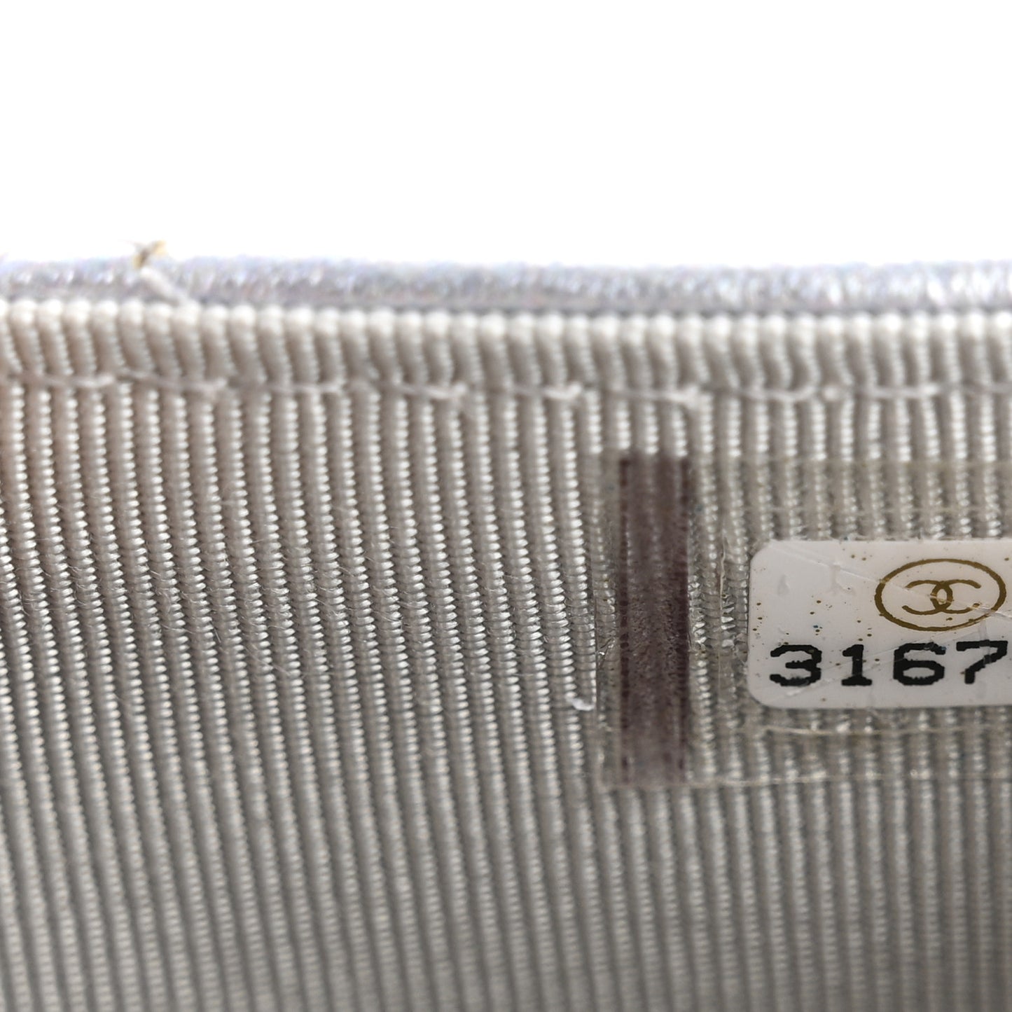 Gradient Metallic Calfskin Quilted Flap Card Holder Wallet Silver Blue Yellow Purple