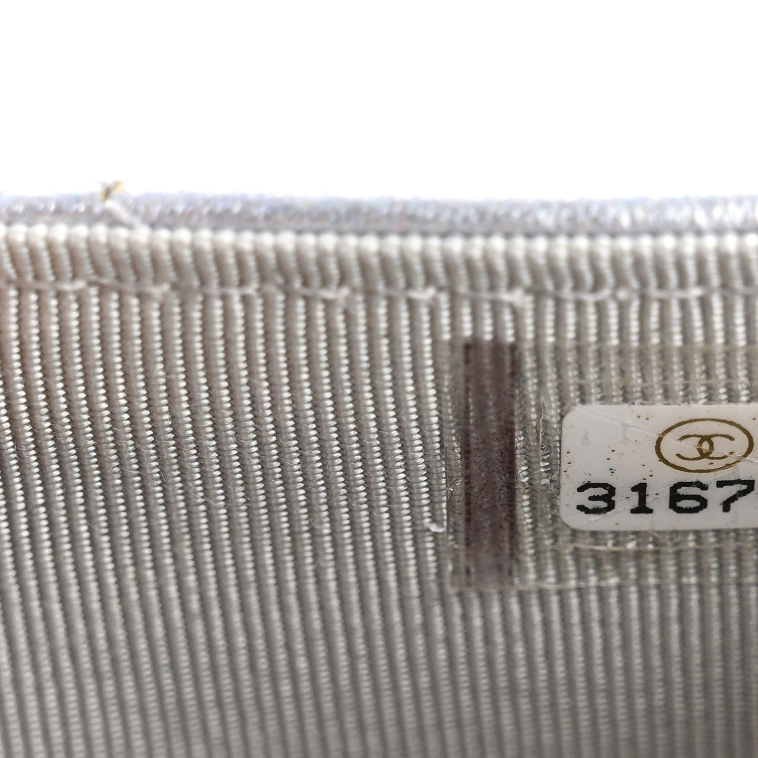 Chanel Gradient Metallic Calfskin Quilted Flap Card Holder Wallet Silver Blue Yellow Purple 8 of 8