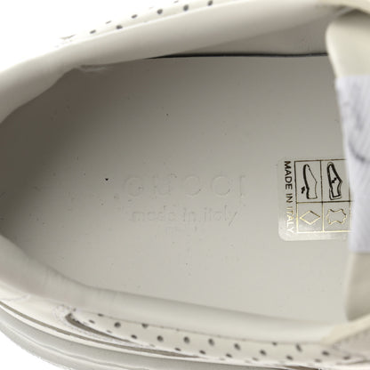 Gucci Calfskin GG Tennis Embossed Perforated Womens Platform 55mm Sneakers 40 Great White 7 of 9