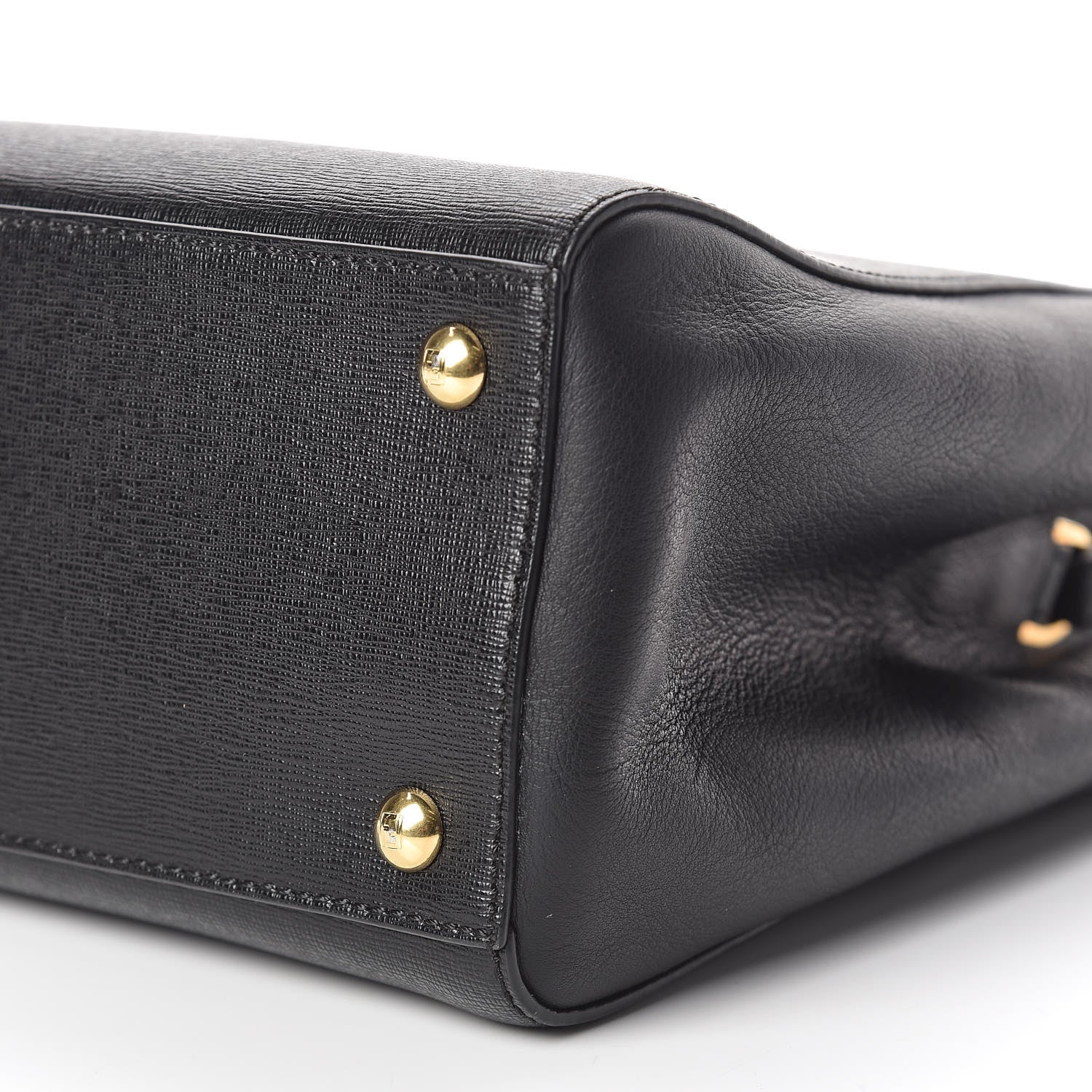 Fendi Vitello Elite Petite 2Jours Tote Black 6 of 10