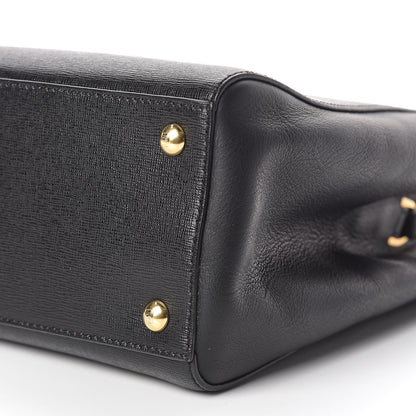 Fendi Vitello Elite Petite 2Jours Tote Black 6 of 10